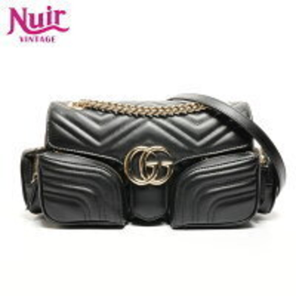 Gucci GG Marmont Camera Bag Chain Shoulder Black